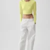 Pantalones de pierna recta High Road - Blanco