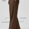 Pantalones de pierna recta High Road - Espresso