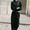 Pantalones de pierna recta High Road - Negro