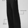 Pantalones de pierna recta High Road - Negro