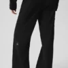 Pantalones de pierna recta High Road - Negro