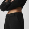 Pantalones de pierna recta High Road - Negro