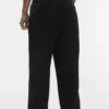 Pantalones de pierna recta Linen Days - Negro