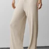 Pantalones de talle medio «Unwind» de jerséu - Gris avena jaspeado