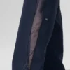 Pantalones deportivos High-Waist de pierna ancha - Azul marino/Negro