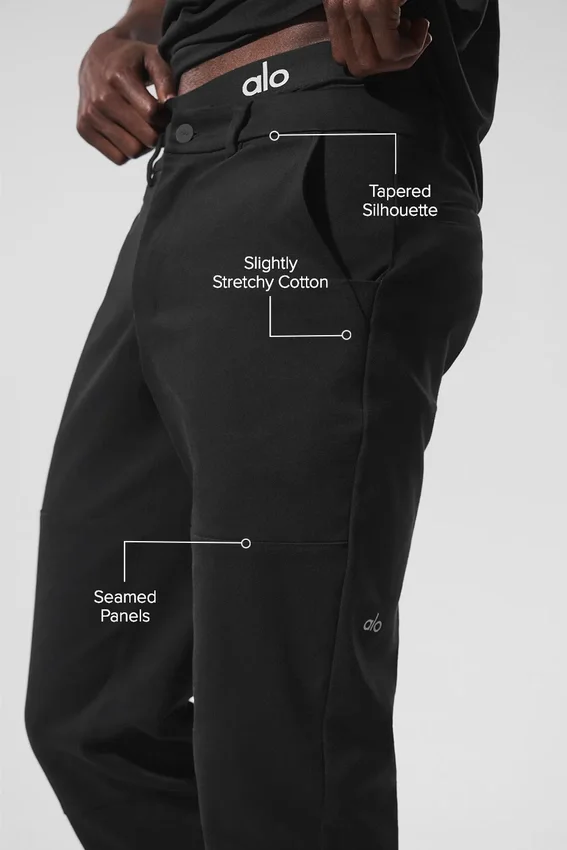 Pantalones Edition Sueded - Negro