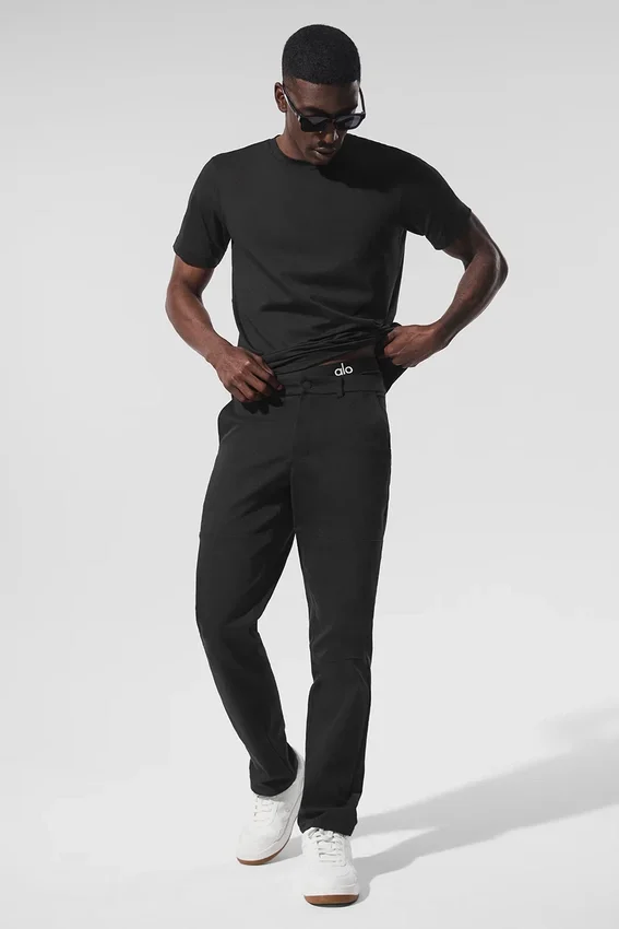 Pantalones Edition Sueded - Negro