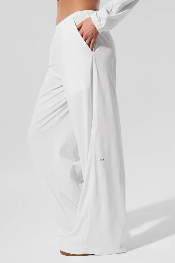 Pantalones holgados y frescos (largo) - Blanco