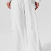 Pantalones holgados y frescos (largo) - Blanco