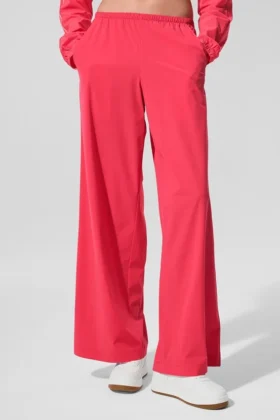 Pantalones holgados y frescos (largo) - Rojo caramelo