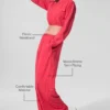 Pantalones holgados y frescos (largo) - Rojo caramelo