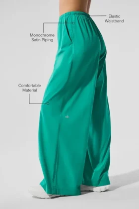 Pantalones holgados y frescos (largos) – Verde abeto
