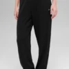 Pantalones jogger Waffle Weekend Escape - Negro
