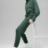 Pantalones jogger Waffle Weekend Escape - Verde trébol