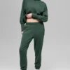 Pantalones jogger Waffle Weekend Escape - Verde trébol