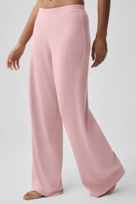 Pantalones rectos Dreamlight de talle medio – Rosa vintage