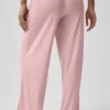 Pantalones rectos Dreamlight de talle medio - Rosa vintage