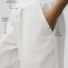 Pantalones Ripstop Electric de pierna recta - Blanco