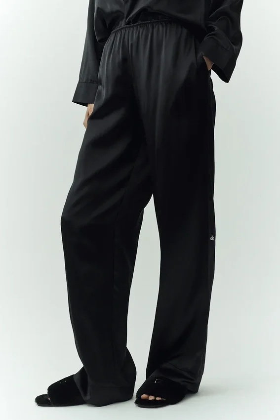 Pantalones Silk Luminous (largos) - Negro