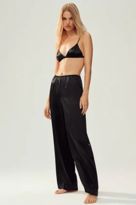 Pantalones Silk Luminous (Regular) - Negro