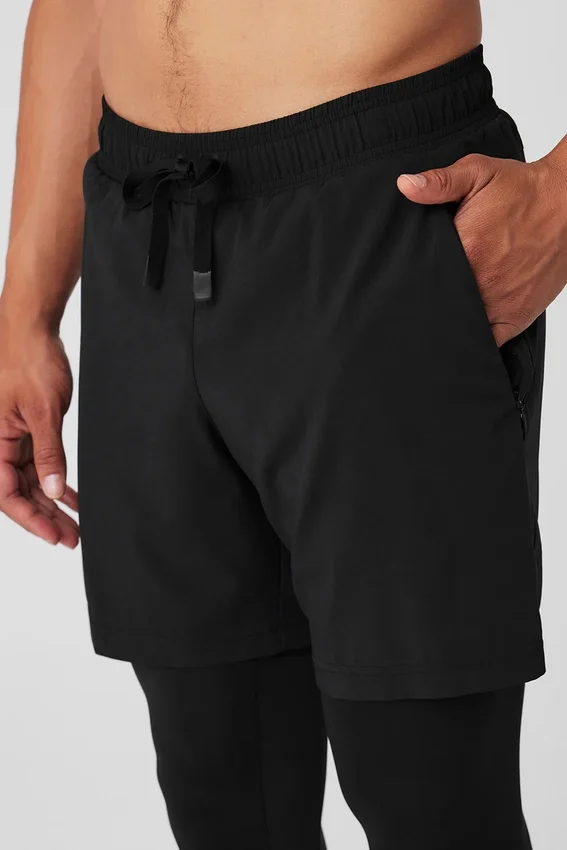 Pantalones Stability 2 en 1 - Negro/Negro