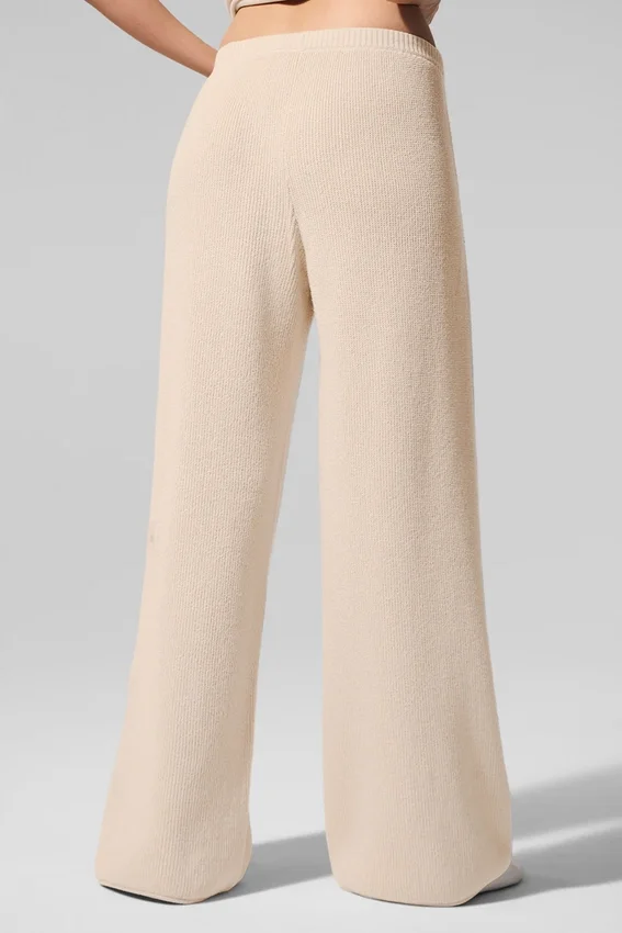 Pantalones tipo jersé Supernatural - Macadamia