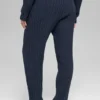 Pantalones Winter Bliss de punto trenzado - Azul marino