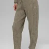 Pantalones Winter Bliss de punto trenzado - Cacao claro