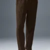 Pantalones Winter Bliss de punto trenzado - Espresso