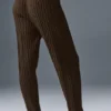 Pantalones Winter Bliss de punto trenzado - Espresso