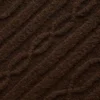 Jersey de cuello alto corto de punto trenzado «Winter Bliss» de manga larga - Espresso