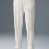 Pantalones Winter Bliss de punto trenzado - Marfil