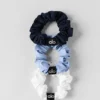 Paquete de 3 mini gomas para el cabello Fresh - Azul Provenza claro/Azul marino/Blanco
