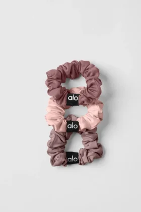 Paquete de 3 mini gomas para el cabello Fresh - Color seta/cuarzo rosa/cuarzo ahumado