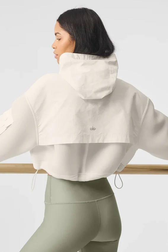Parka cargo corta Engage - Marfil
