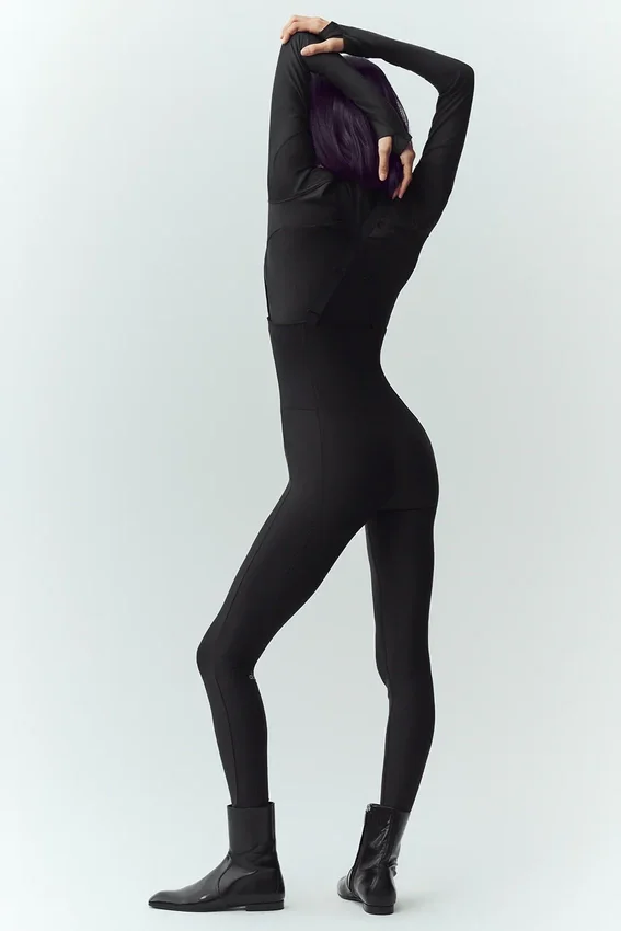 Peto de esquí Airlift Winter Warm Ski Time — Negro