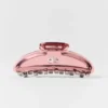 Pinza de acrílico con efecto ilusión - Rosa vintage/cromado