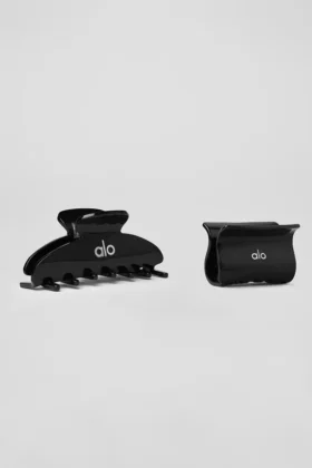 Pinza de garra Effortless (paquete de 2) - Negro