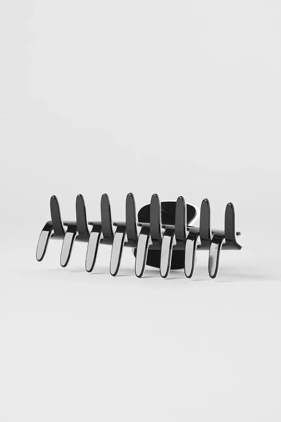 Pinza de pelo Outline - Negro/Blanco