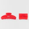 Pinza tipo garra Effortless (paquete de 2) - Rojo brillante