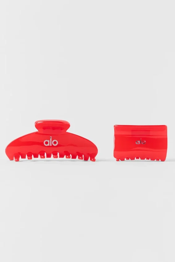 Pinza tipo garra Effortless (paquete de 2) - Rojo brillante