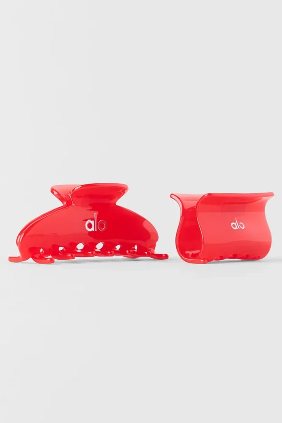 Pinza tipo garra Effortless (paquete de 2) - Rojo brillante