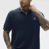 Polo de punto tipo jersé Sports Club - Azul marino