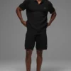 Polo de punto tipo jersé Sports Club - Negro