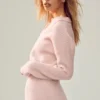 Polo Northstar de cachemira - Rosa escarchado