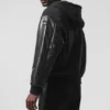 Seleccionar chaqueta bomber con capucha - Negro