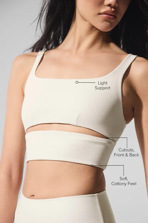 Slit Bra - Marfil