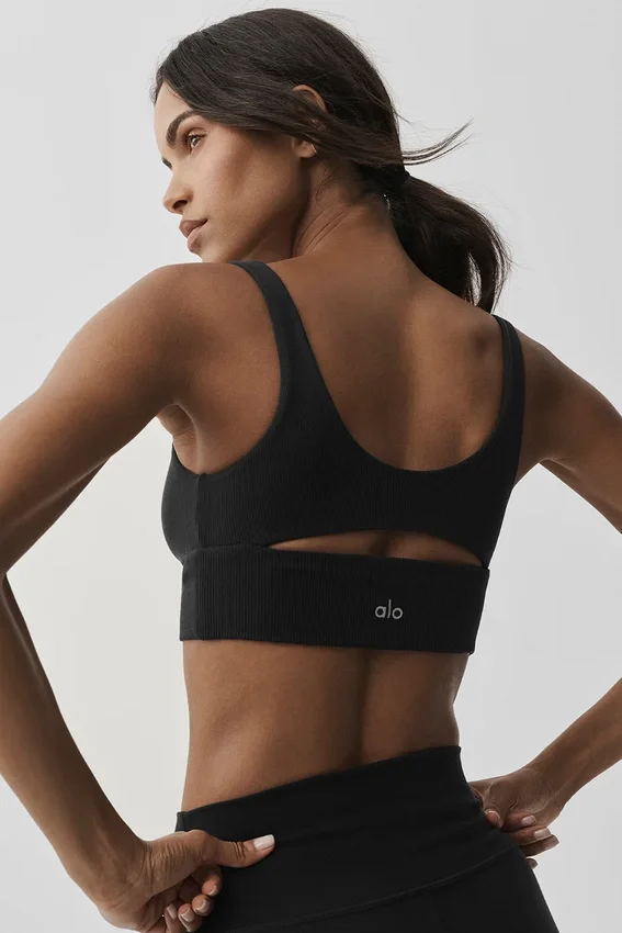 Slit Bra - Negro
