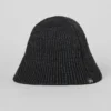 Sombrero cloche de punto denim - Negro/Antracita