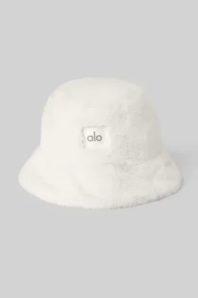 Sombrero de pescador de piel sintética - Marfil